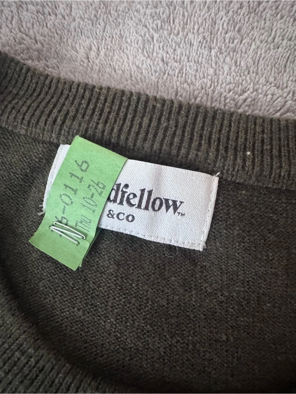 Goodfellow & Co Men's Dark Olive Crewneck Sweater